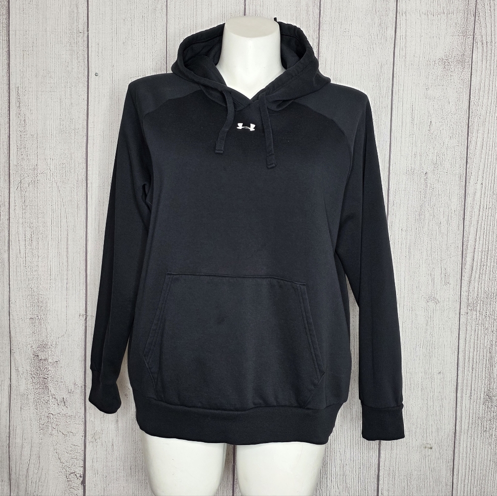 Under Armour Black Pullover Hoodie Women’s XL | Fleece Sweatshirt